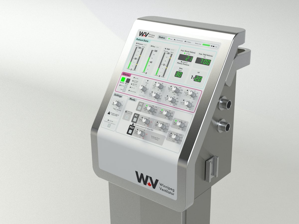 ​Winnipeg Ventilator aims to help those fighting COVID-19 breathe easy